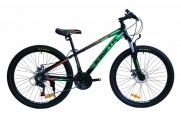 Велосипед Kinetic 26 PROFI - ALU 15 черно-зеленый 